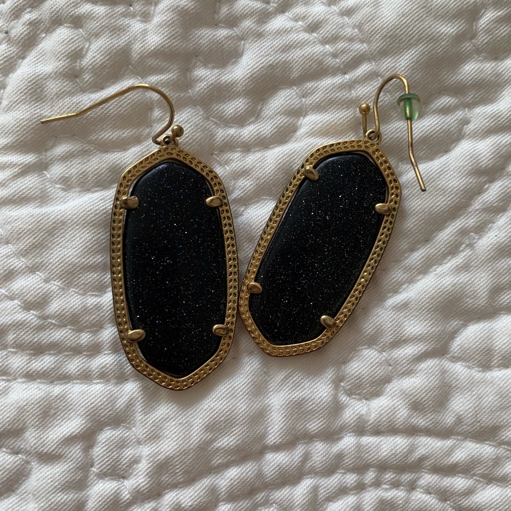 Kendra Scott Blue Goldstone Elle Earrings